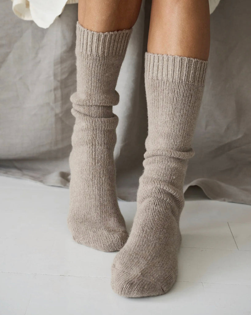 MOSHI MOSHI MIND - POLAR SOCKS - TAUPE