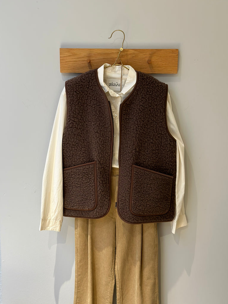 Coldbreaker - Uld Vest - Brun