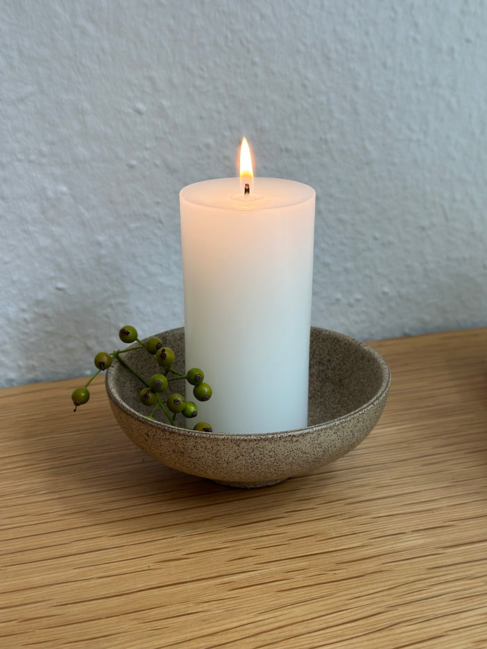 Keramik Skål M. Stearinlys