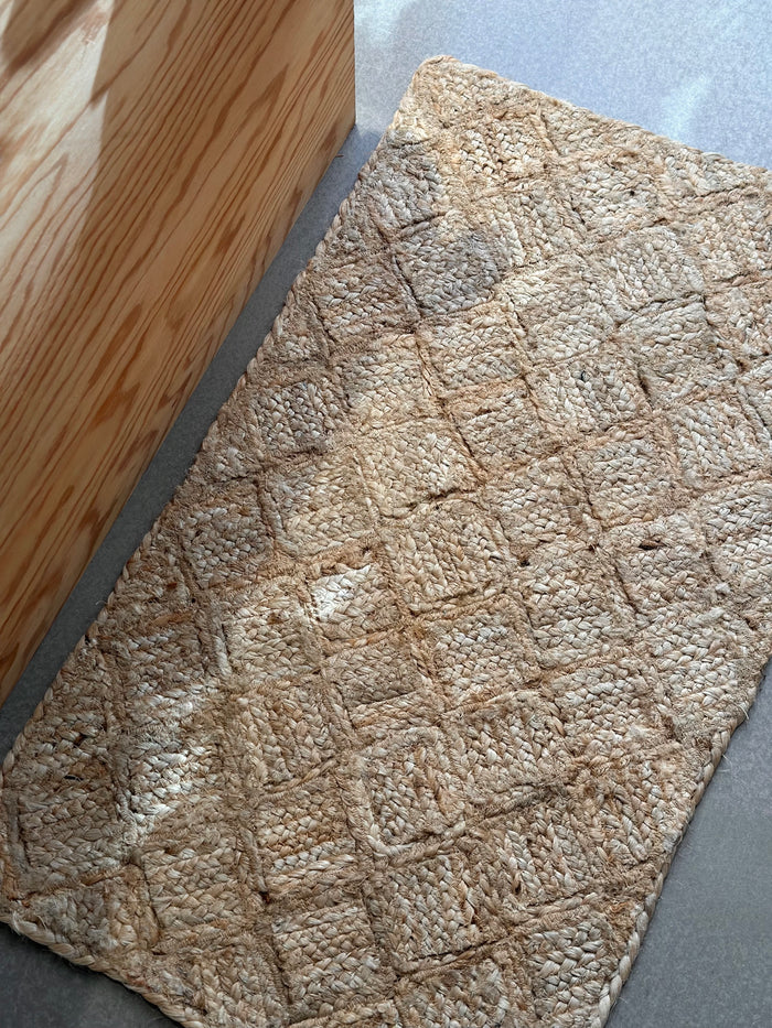 Jou Quilts - Jute Dørmåtte m. Små Tern