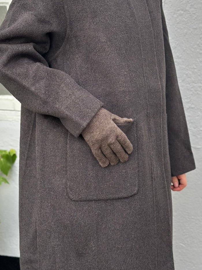 Cashmere/Uldhandsker - Brun