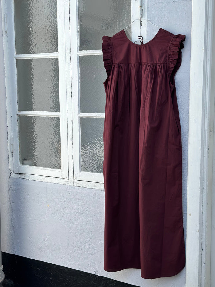 Frau - Stockholm Dress - Red Mahogny