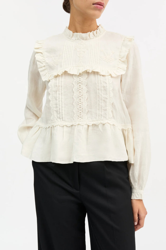 Skall Studio - Jardin Blouse - Ecru