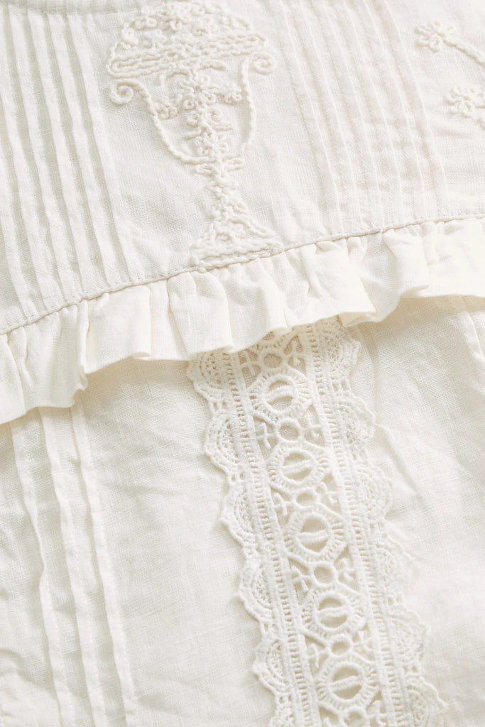 Skall Studio - Jardin Blouse - Ecru