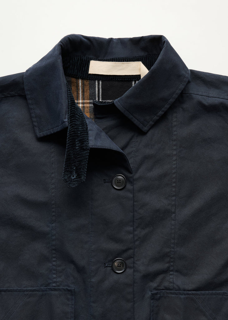 Aiayu - Jay Coat Oilskin - Navy