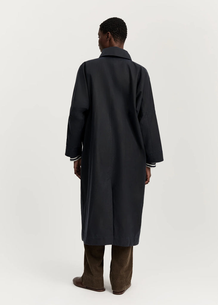 Aiayu - Jay Coat Oilskin - Navy