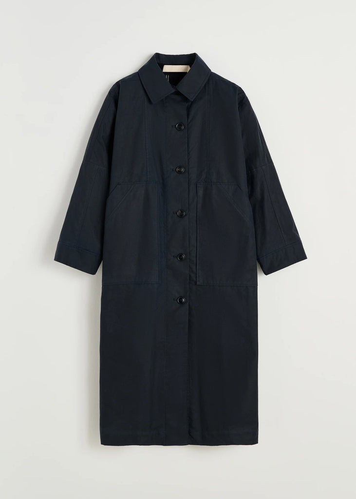 Aiayu - Jay Coat Oilskin - Navy