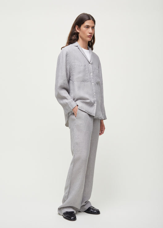Aiayu - Jiro Shirt Linen - Grey