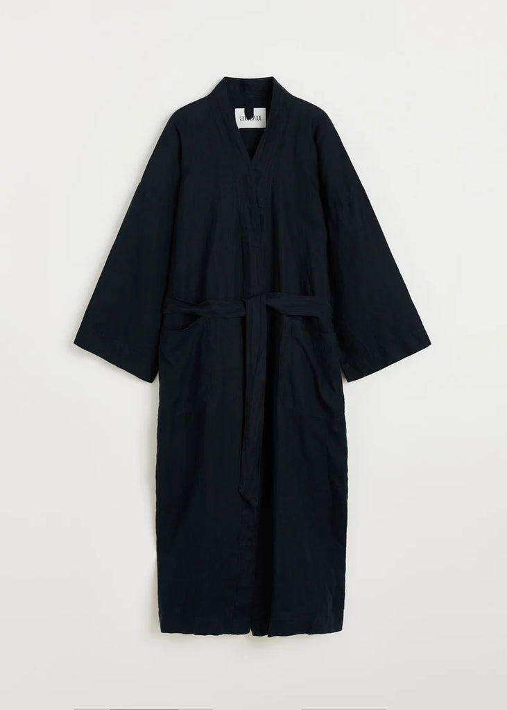 Aiayu - Kimono Linen - Navy