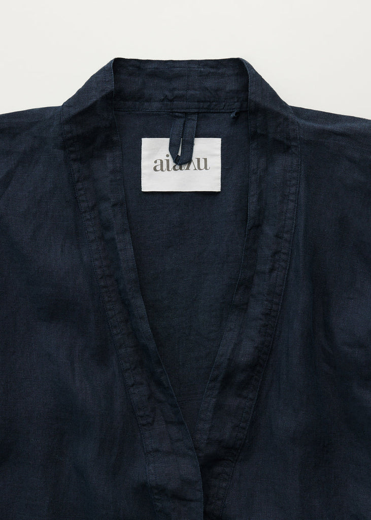 Aiayu - Kimono Linen - Navy
