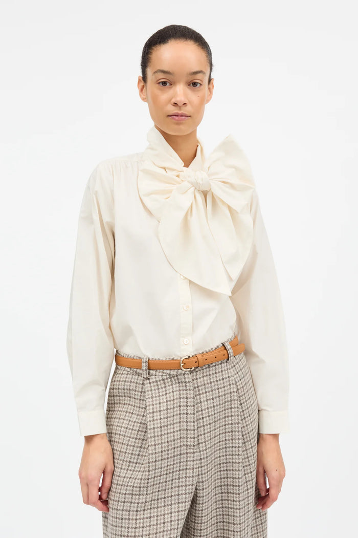 Skall Studio - Lady Bow Shirt - Ivory