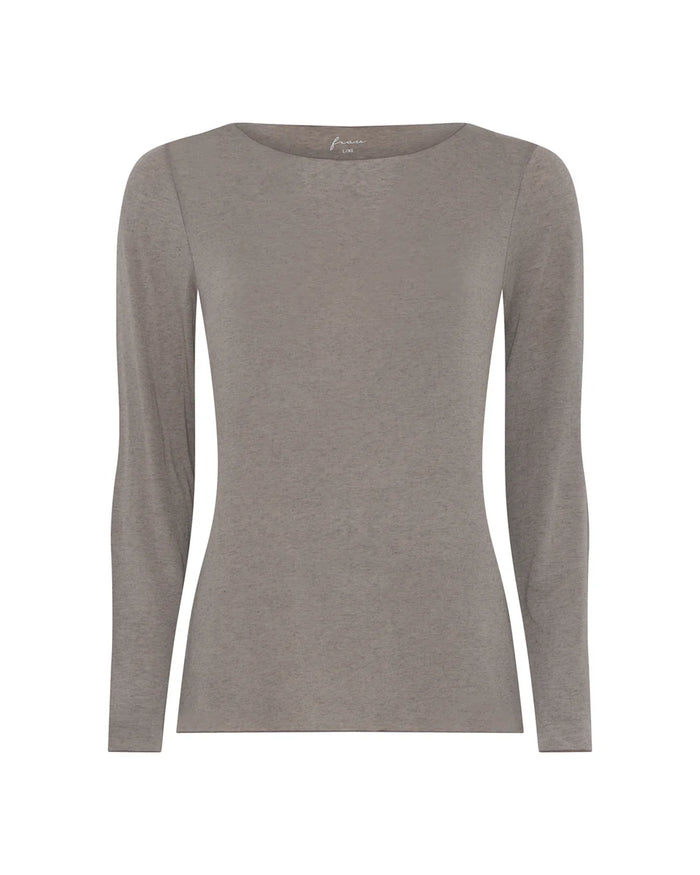 Frau - Lima Cashmere LS Boatneck Top - Fallen Rock