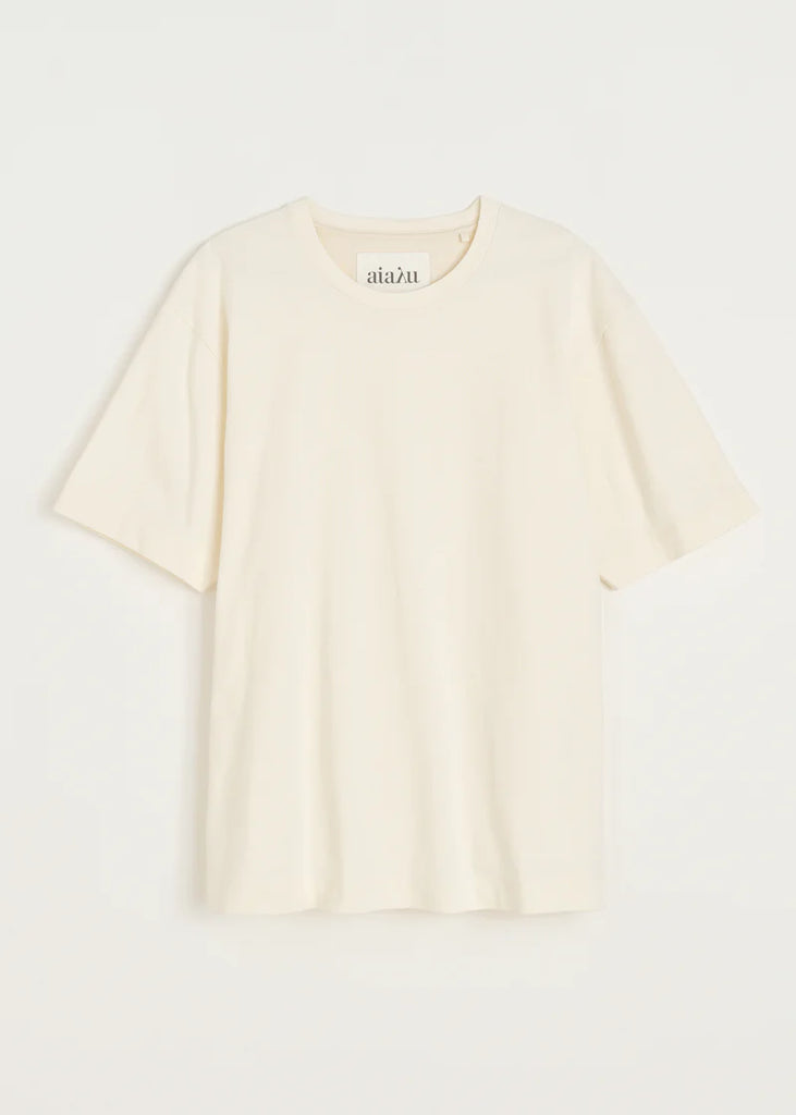 Aiayu - Lui Circular Tee - Pure ecru