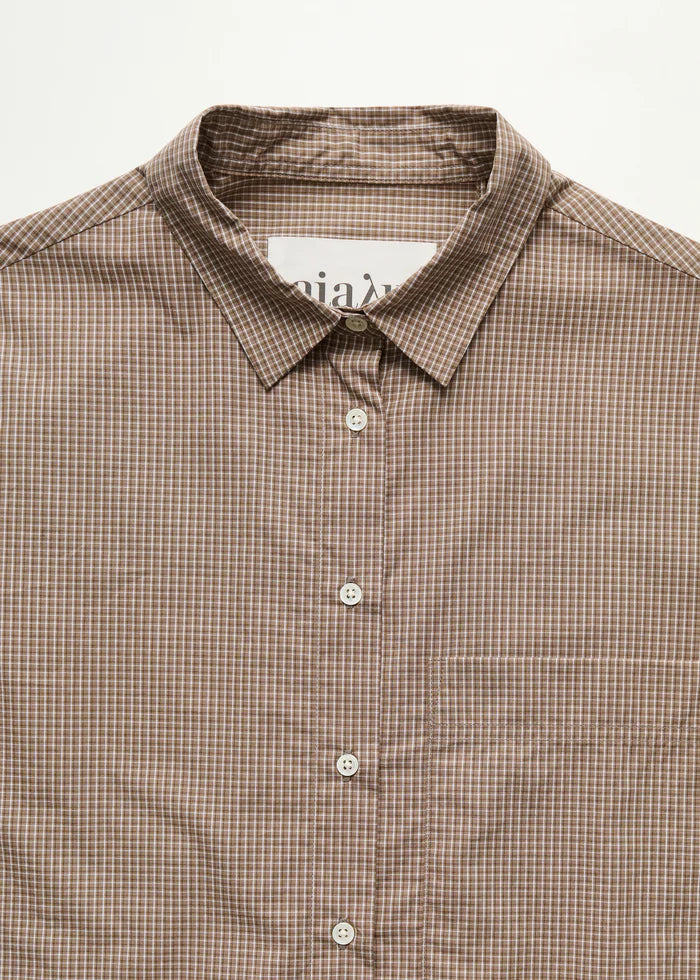 Aiayu - Lynette Shirt Check - Mix Fossil