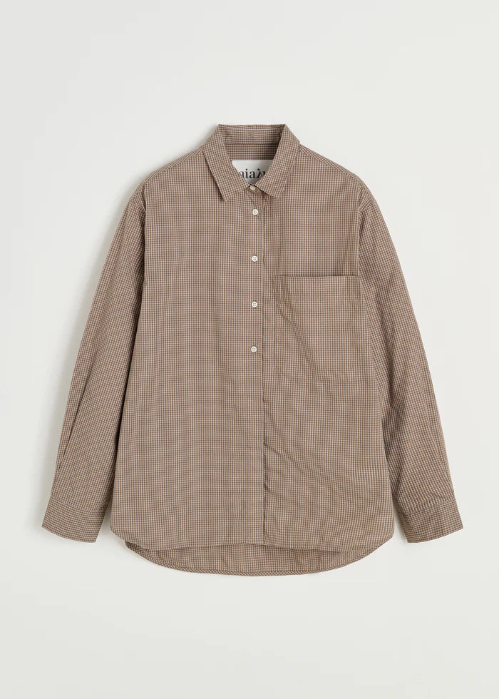Aiayu - Lynette Shirt Check - Mix Fossil