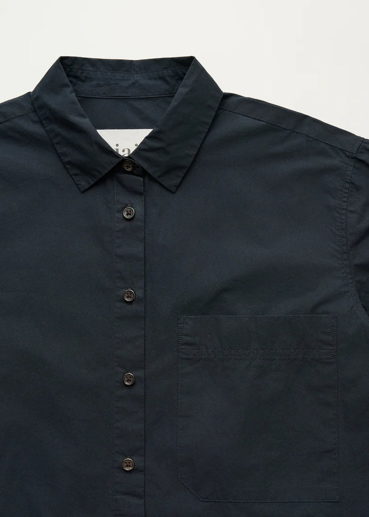 Aiayu - Lynette Shirt Dark Horn - Black Navy