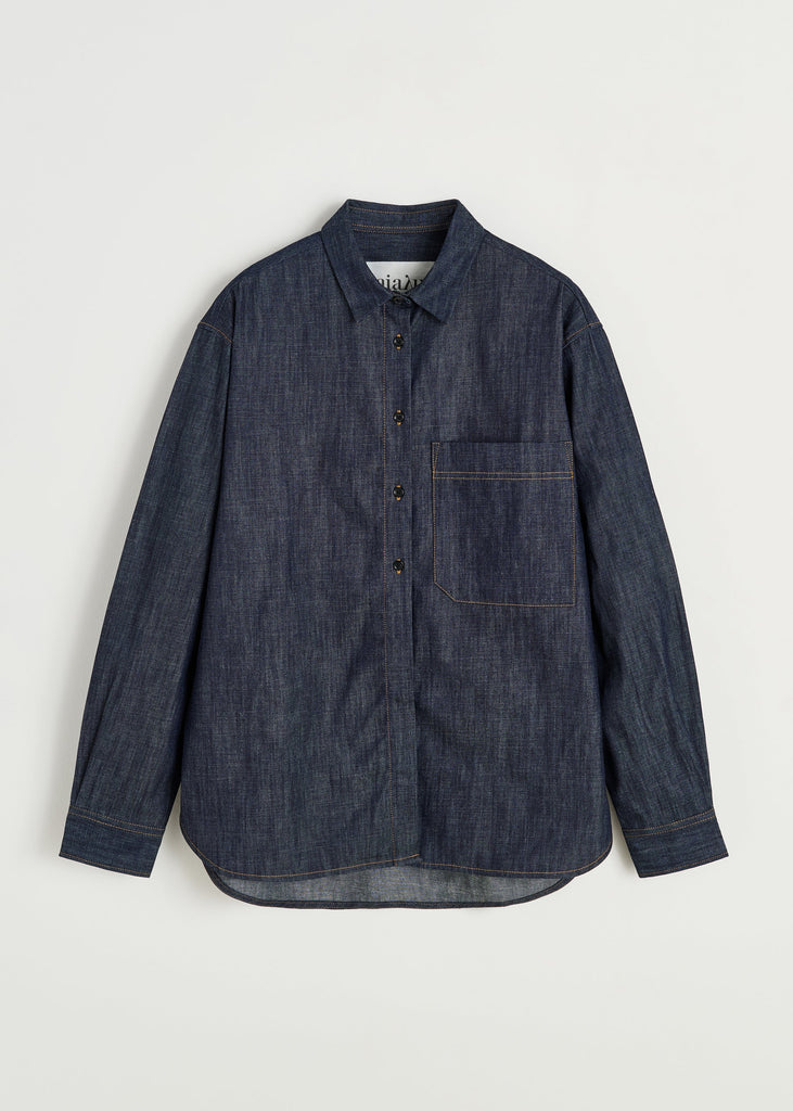 Aiayu - Lynette Shirt Denim - Classic Blue