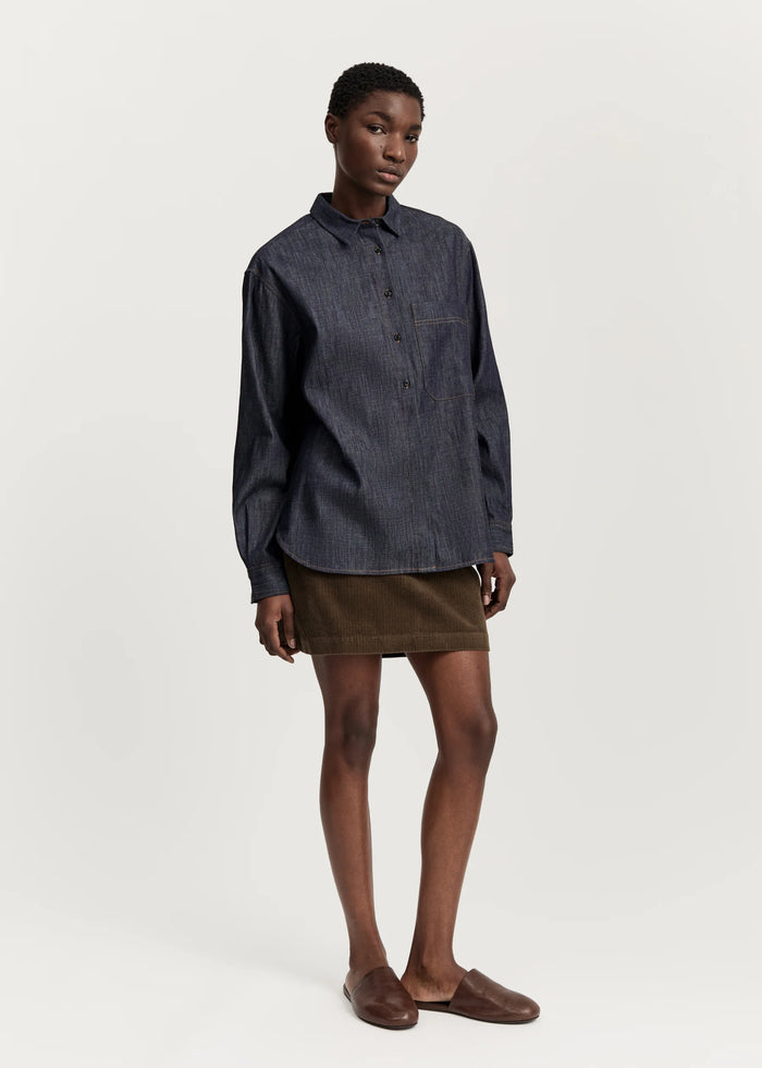 Aiayu - Lynette Shirt Denim - Classic Blue