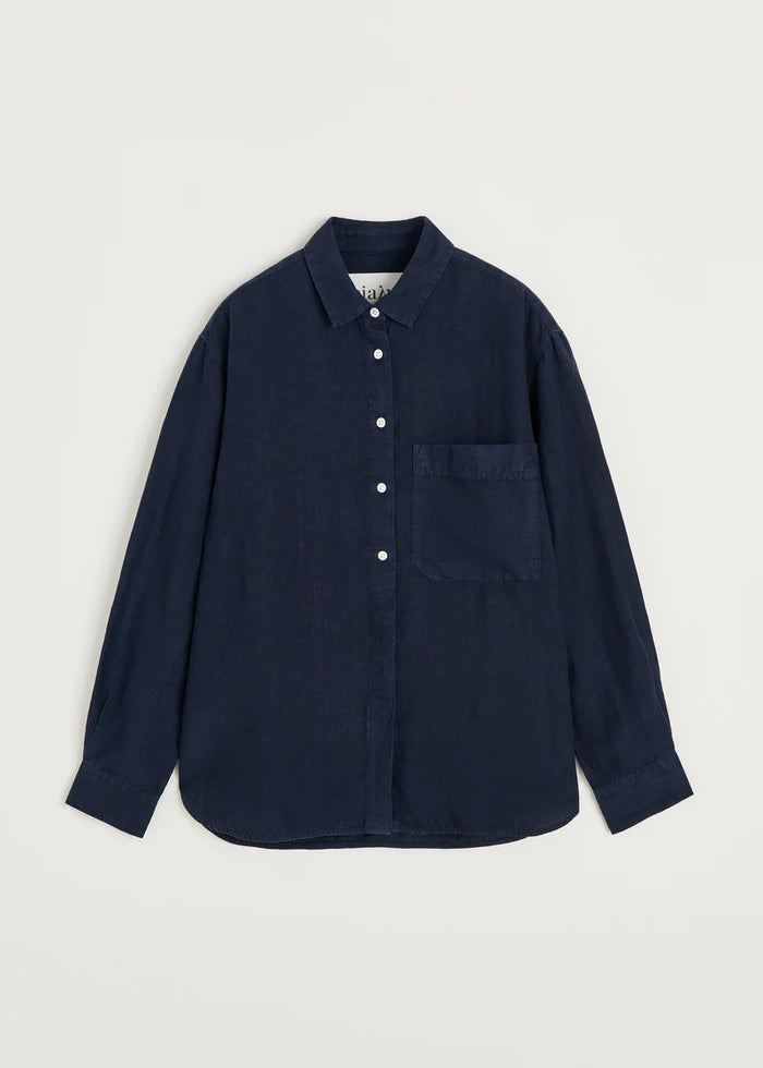 Aiayu - Lynette Shirt Linen - Navy