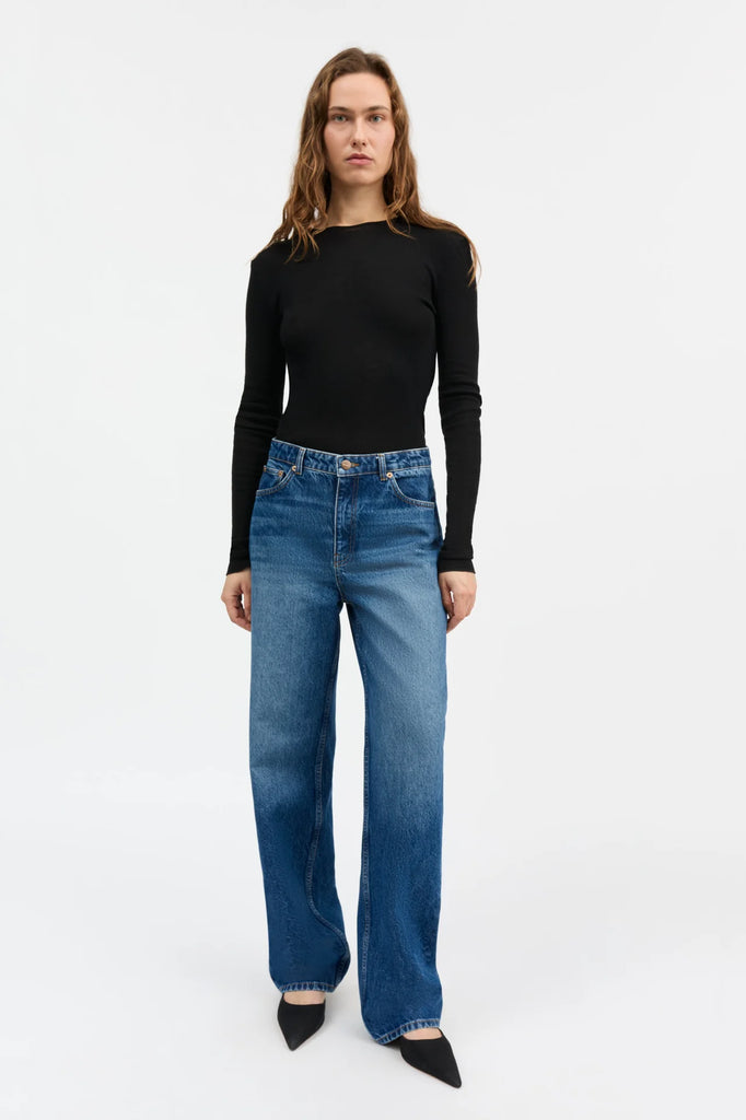 Skall Studio - Maddy Straight Jeans - Vintage Washed Blue