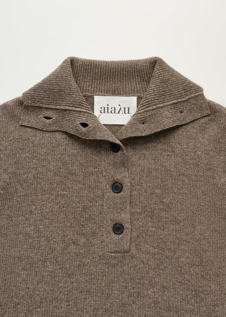 Aiayu - Maji Sweater - Pure Light Brown