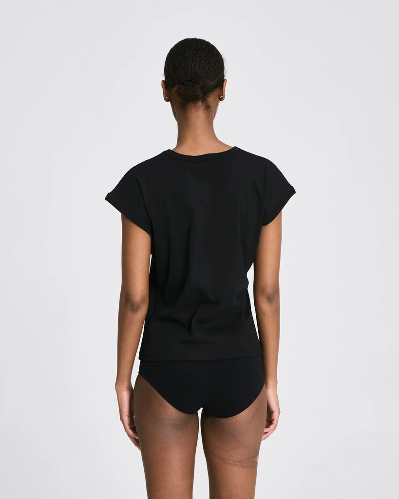 Gai+Lisva - Malou Rib Tee - Black