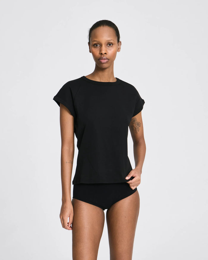 Gai+Lisva - Malou Rib Tee - Black