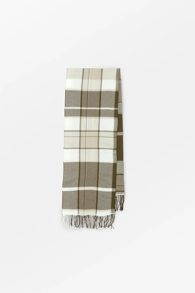 Skall Studio - Nelle Scarf - Brown/Ecru check