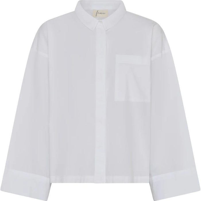 Frau - Nice Wide Sleeve Shirt - Bright White