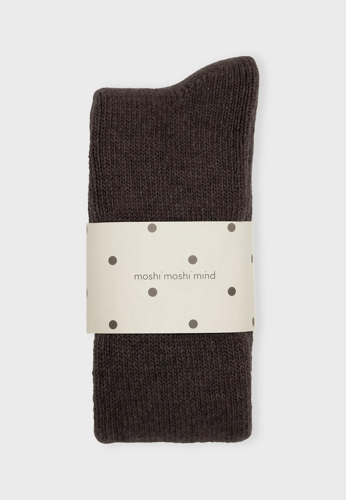 Moshi Moshi Mind - Polar Socks - Stone Brown