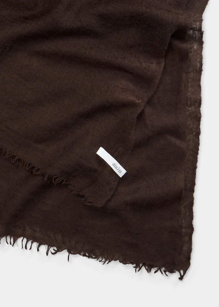 Aiayu - Poon Cashmere Scarf - Chocolate