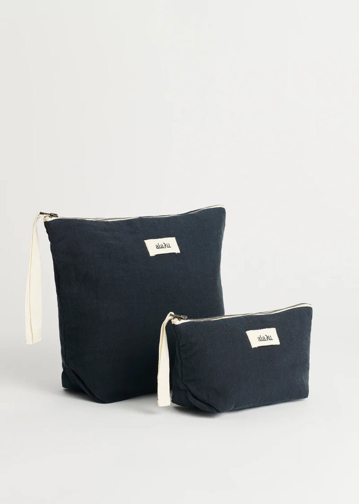 Aiayu - Pouch Linen Mini - Navy