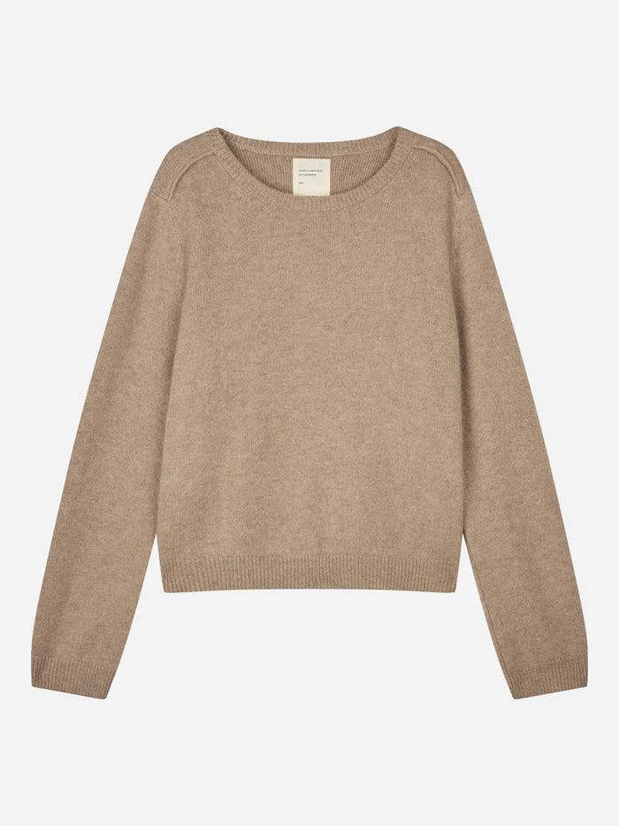 People's Republic Of Cashmere - Premium Patched Classic Roundneck - Toast
