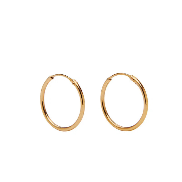 Leanne Petit Hoops - Forgyldt