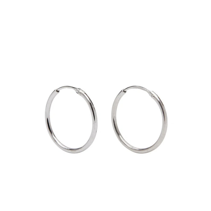 Leanne Petit Hoops - Sølv