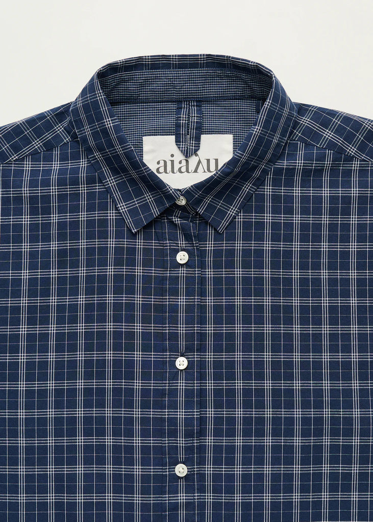 Aiayu - Shirt Check - Mix Navy