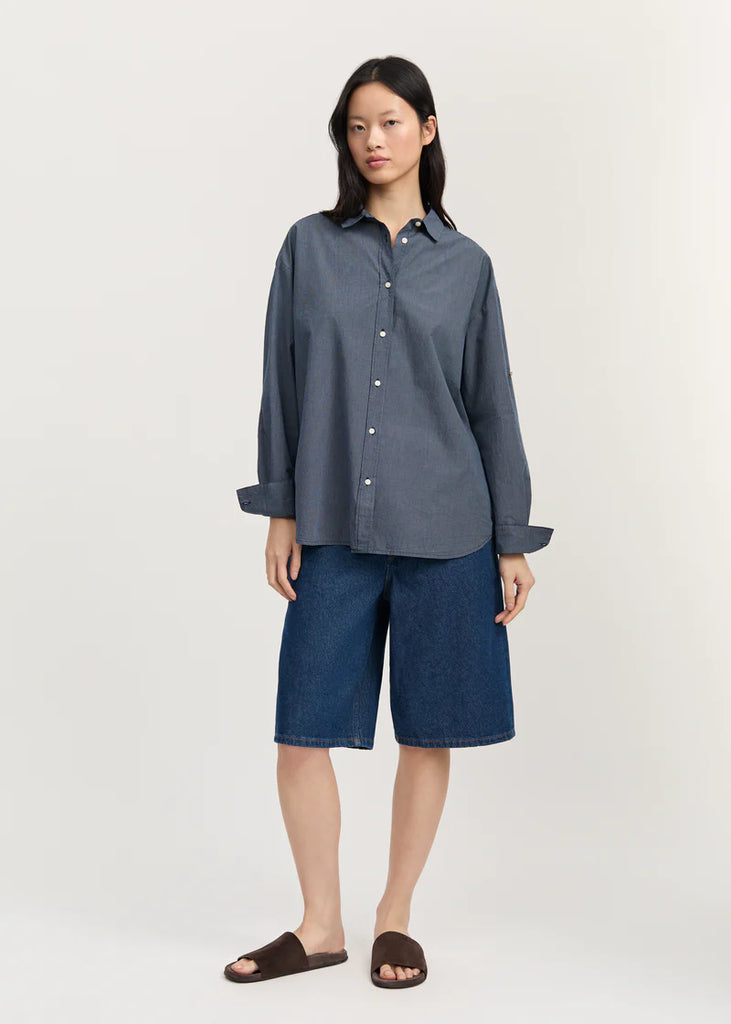 Aiayu - Shirt - Navy Check