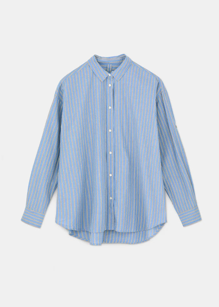 Aiayu - Shirt Striped - Mix Baby Blue