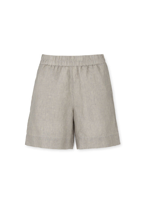 Aiayu - Shorts Long Linen - Grey