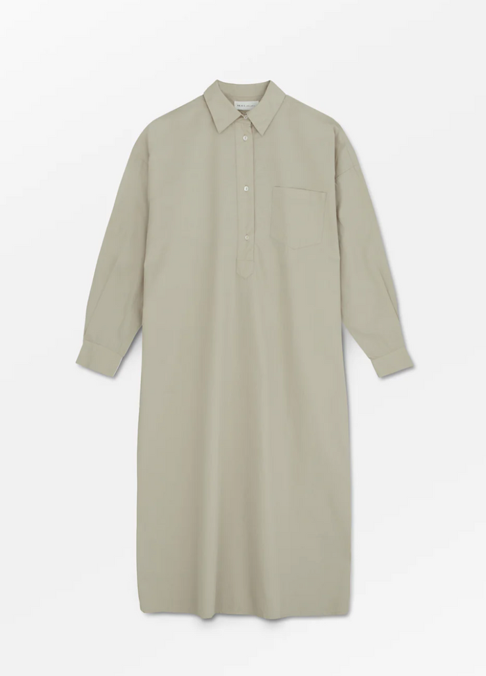 Skall Studio - Edgar skjortekjole - Light grey