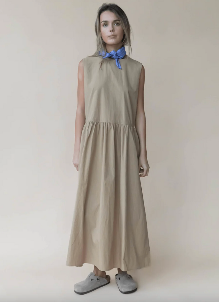 Studio Feder - Noelle Dress Poplin - Sand Beige