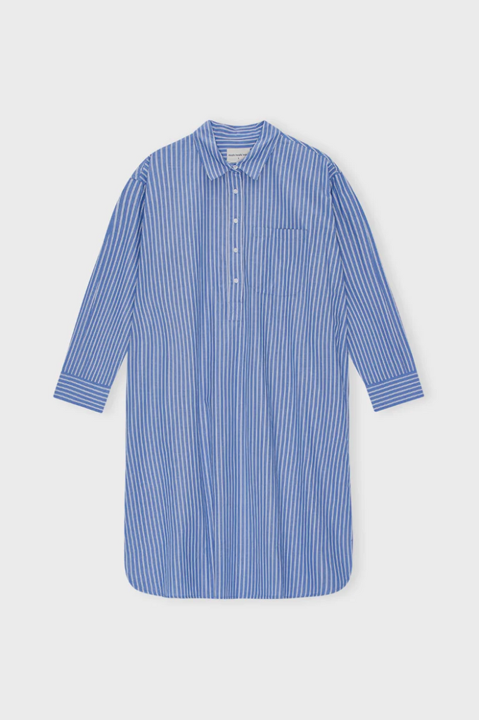 Moshi Moshi Mind - Relieve Shirtdress Stripe - Heaven Blue / Ecru