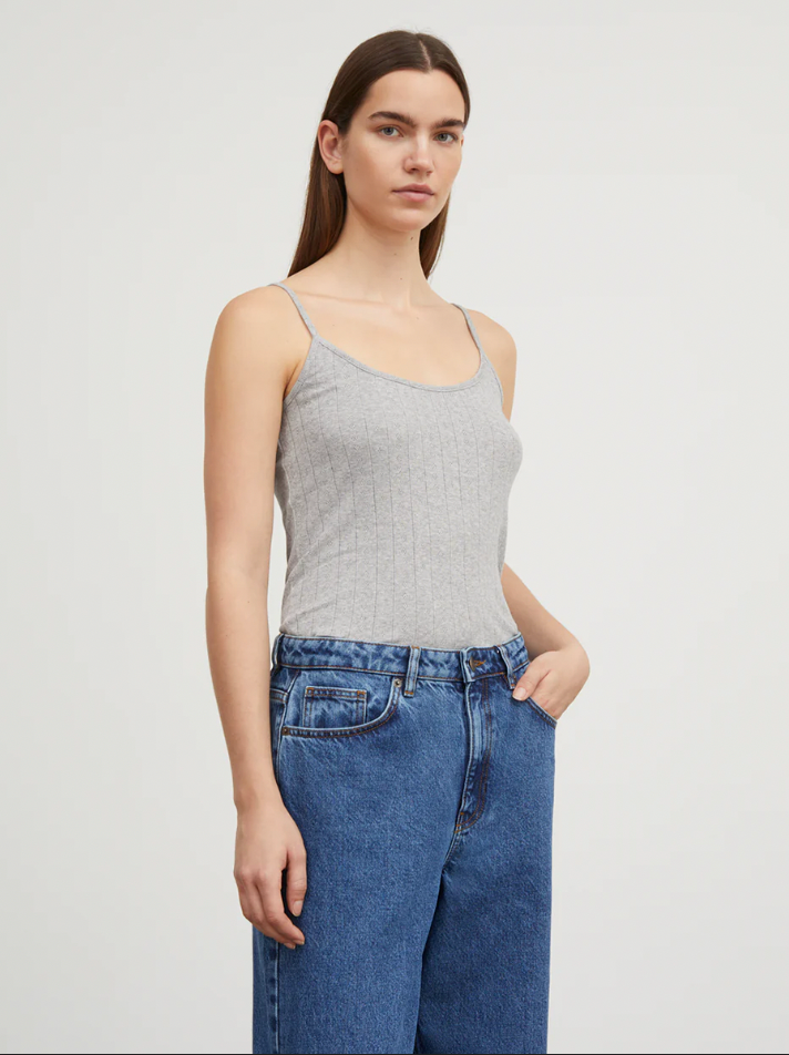 Skall Studio - Edie Cami Top - Grey Melange