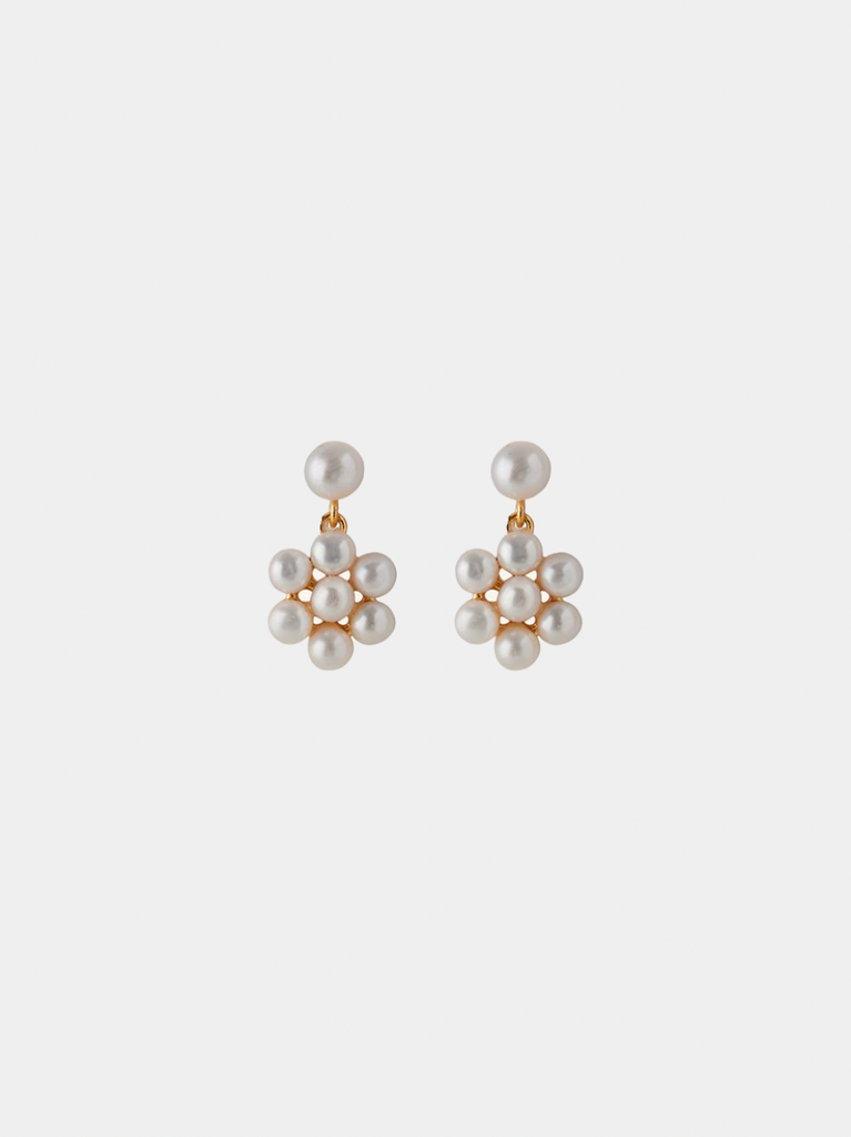 Pernille Corydon - Ocean Bloom Earrings - Forgyldt