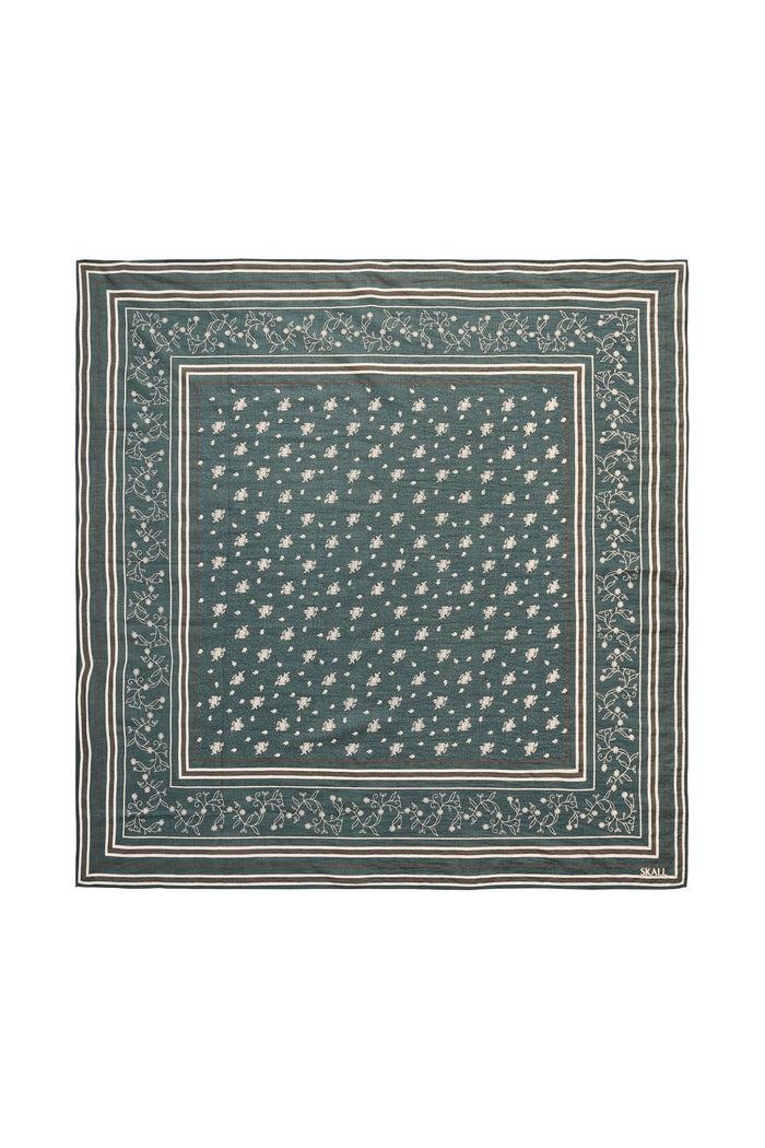 Skall Studio - Classic Scarf - Dark Green/Brown