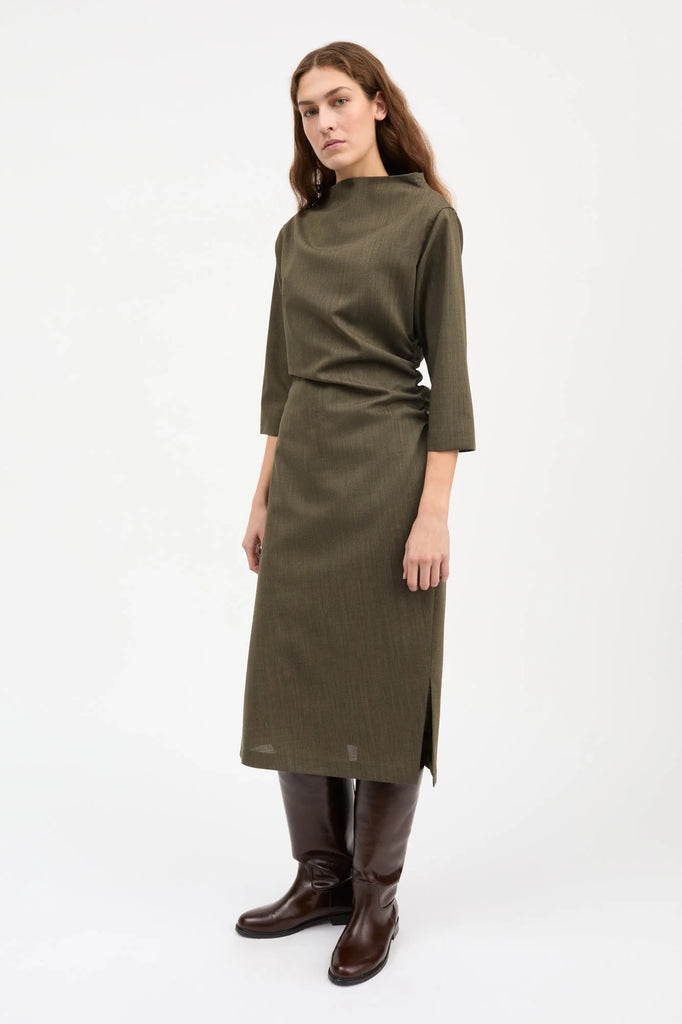Skall Studio - Stella Dress - Green Branch