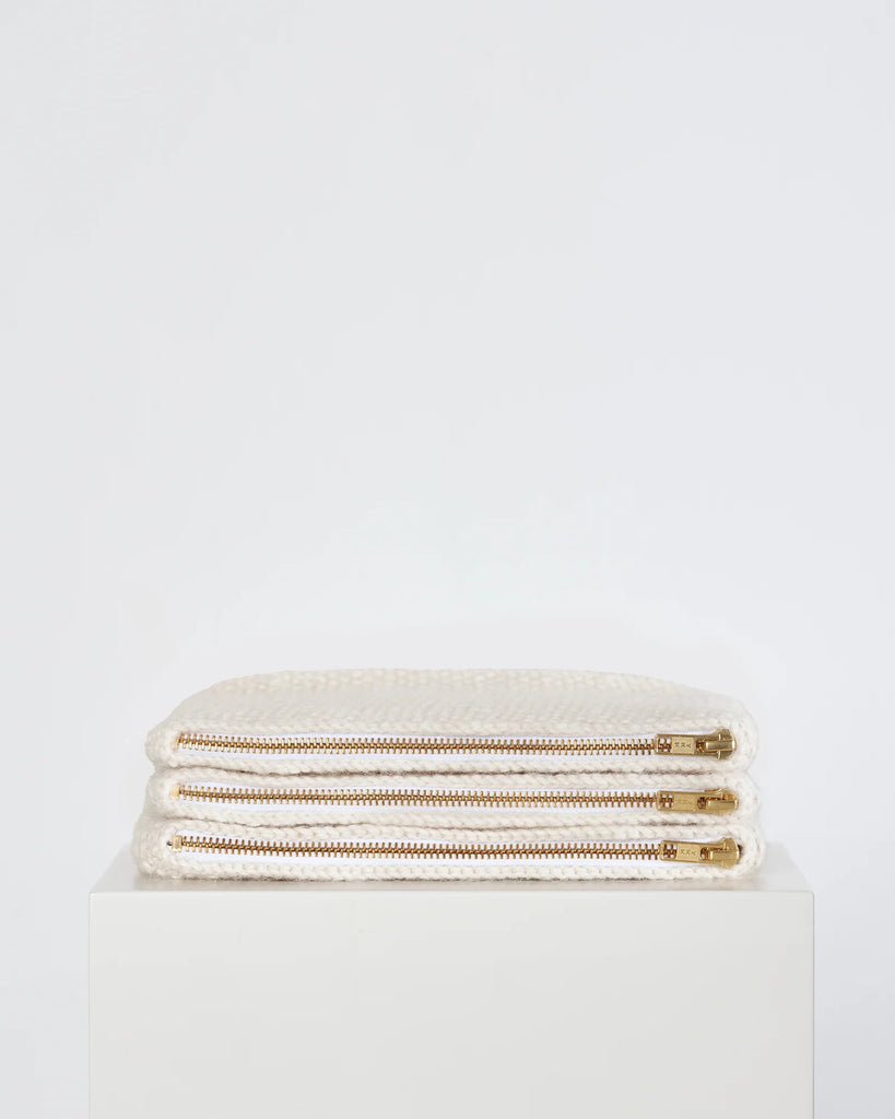 Gai+Lisva - Stine Alpaca Purse - Off White