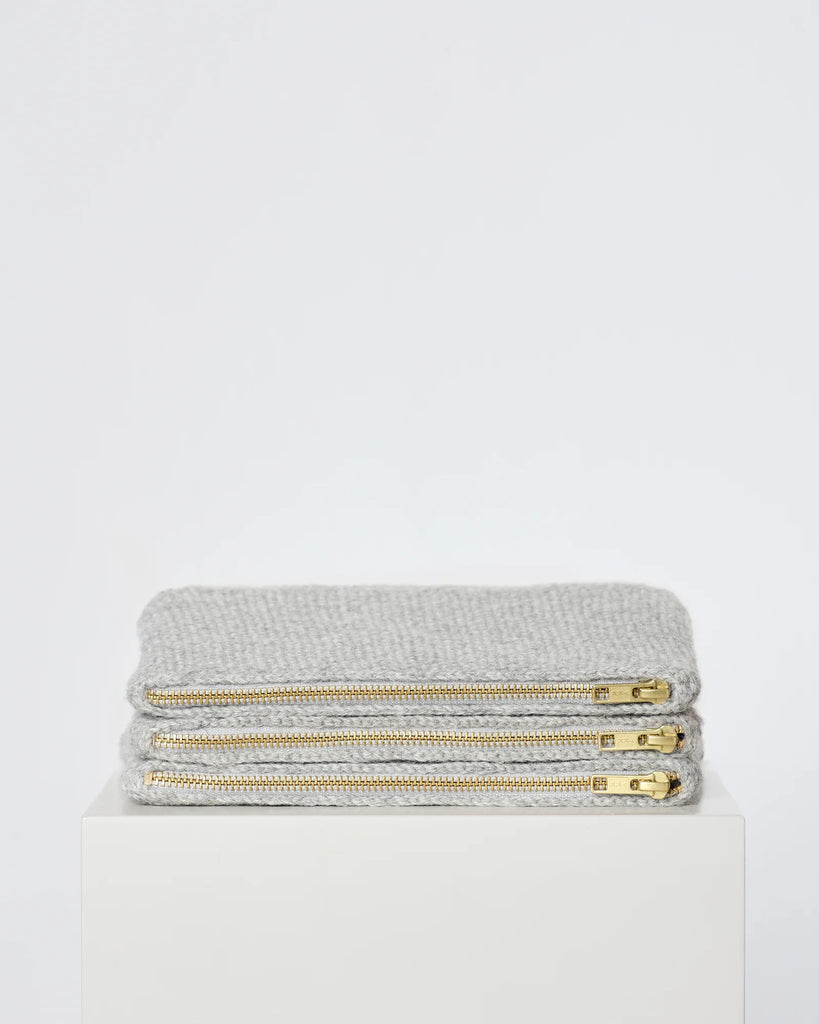 Gai+Lisva - Stine Alpaca Purse - Grey