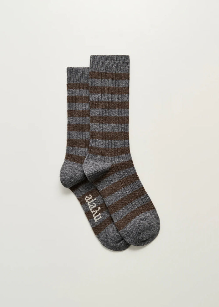 Aiayu - Cashmere Strømper - Striped