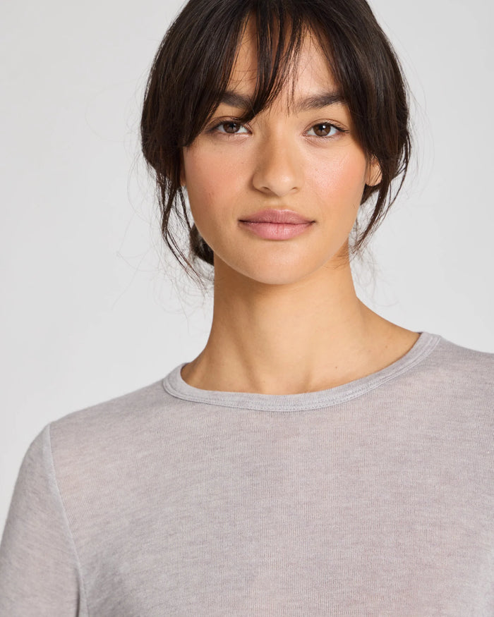 Gai+Lisva - Thyra Top - Light Grey Melange